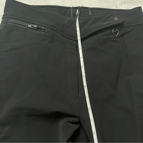 VINTAGE OBERMEYER BLACK WOOL BLEND STIRRUP SKI PANTS WINTER PANTS SIZE - Picture 10 of 10